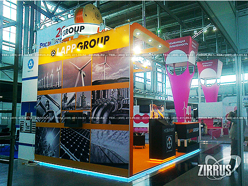 Стенд для Lapp Group на выставке в Екатеринбурге в 2012 году